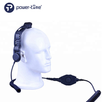 Casque à conduction osseuse avec microphone intégré, étanche IP67, PTT pour pompiers - Étanche, ignifuge, anti-explosion