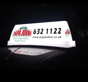 LEDタクシールーフサインタクシートップ広告ライトボックス