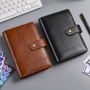 Carpeta organizadora de piel sintética <span class=keywords><strong>A5</strong></span> con <span class=keywords><strong>6</strong></span> anillas, sobre para ahorrar efectivo, planificador de presupuesto, carpeta A6 con diseño de mármol - Product Image 2