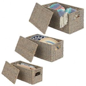 Panier à linge pliable de 40 L, tiroir à linge extractible, panier à linge tissé à la main, isolation, organisateur de fruits pour comptoir - Product Image 6