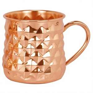 Nouvelle arrivée logo personnalisé mini moscou mule cuivre tasses pour boire tourné dans la fête de mariage bar moscou mule cuivre tasses - Product Image 1