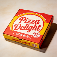 Boîtes à pizza rigides en carton ondulé biodégradable, écologiques et recyclables TongKun, impression UV, design d'angle à verrouillage rigide