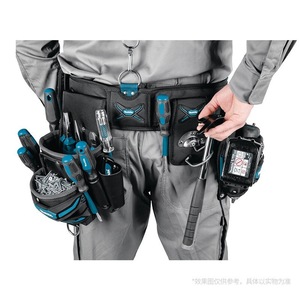 Kit de ceinture porte-outils Makita, 15 à 19 poches, sangle réglable, capacité de 200 lb pour électriciens - Product Image 2