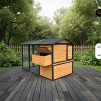 Poulailler d'extérieur moderne de luxe extra large en bois pour l'hiver, pour poulets et cailles, abri pour volailles de jardin, cage pour animaux de compagnie