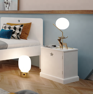 Mobili per bambini moderni in legno bianco fasciatoio con una grande cassettiera - Product Image 6