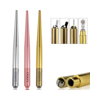 Gold Silver Microblading Pen <b>Holder</b> Universal Manual Permanent <b>Makeup</b> Tattoo Handle Tool - Product Image 5