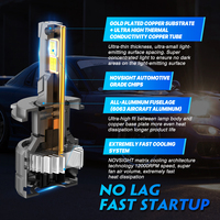 Phares LED Novsight 200W H11 H7 LED 9006 Canbus Accessoires Auto 360 12V H15 Kit de Phares 9005 H4 Ampoule de Voiture 50000Lm