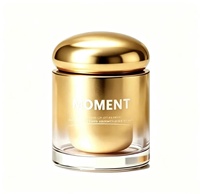 Pots cosmétiques en verre à large ouverture de 20g/30g/50g/80g/120g pour crèmes de soin, crèmes pour le visage, masques à l'argile et huiles essentielles