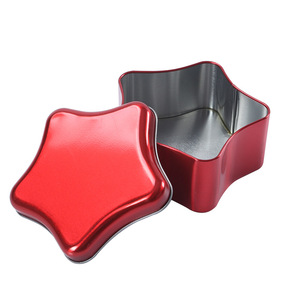 Bán Buôn Giáng Sinh Hình Ngôi Sao Kim Loại Lon Rỗng Món Quà Cưới Ưa Thích Tin Cho Sô Cô La Kẹo Bao Bì - Product Image 1