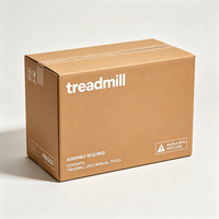 Boîte d'emballage pour tapis roulant robuste, personnalisée, en carton ondulé double paroi, pour équipement de fitness