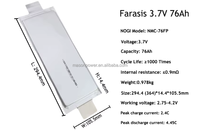 Batterie polymère au lithium Farasis neuve de qualité A 3,6 V 84000 mAh 84 Ah pour drone à fibre optique Big Bomber