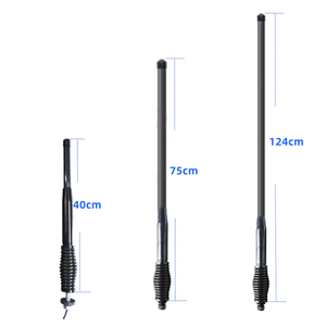 Antenne décorative tout-terrain robuste de type 40 cm, 75 cm, 124 cm, 0 MHz pour la décoration de voiture - Product Image 1