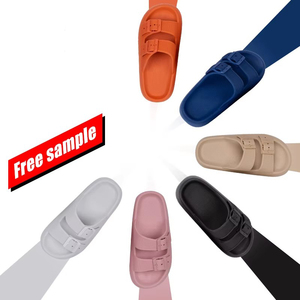 Pantoufles d'intérieur confortables et douces avec plateforme, style claquettes, échantillon gratuit pour le printemps-été, semelle extérieure épaisse en EVA, mode décontractée - Product Image 2