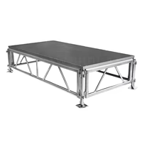 Rapide assembler la plate-forme de scène réglable en aluminium Portable avec jupe 1.22x1.22m 1.22x2.44m 1x2m 1x1m