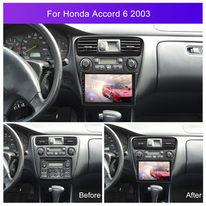 Autoradio Android Podofo, 4 + 64G, 9 pouces, Carplay, pour Honda Accord 6e 2003, IPS, DSP, GPS, vente en gros, stock américain - Product Image 4