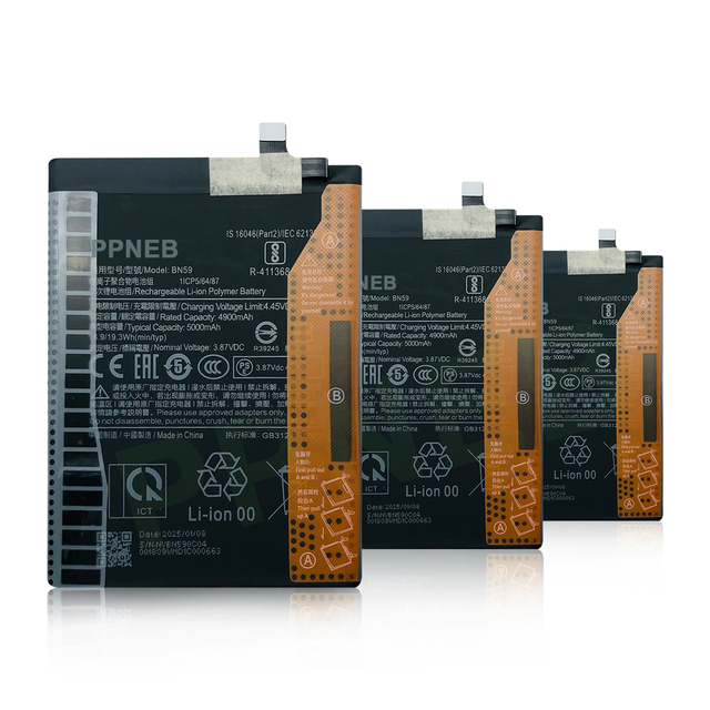 OEM High Quality Phone Battery for Xiaomi Note 10 10s 4G BN59 5000mah Replacement Lithium-ion Polymer Battery