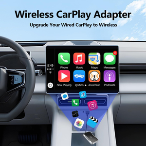 Không Dây Carplay Adapter Di Động Nhỏ Hộp Đen Cho Xe Thông Minh Đa Phương Tiện Netflix Truy Cập Stereo Xe Chơi Mô-đun - Product Image 3