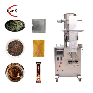 HZPK automatic small plastic coffee tea bags particles food multifunctional forming sealing filling packaging machine