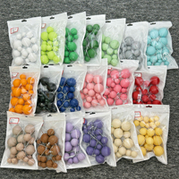 Lot de 20 boules de gâteau mates multicolores en mousse, fausses décorations pour gâteaux de fête