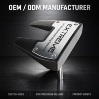 Putter de golf à tête mallet, haute inertie de masse (MOI), face usinée CNC, avec ligne de visée, pour l'entraînement sur le parcours et les matchs, pour hommes