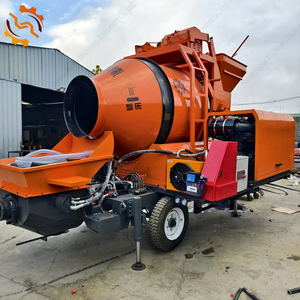 Auf Lager Tragbarer Anhänger-Diesel-Betonmischer mit Pumpe 350L 400L 500L Betonmischer mit Pumpe Selbstladend - Product Image 3
