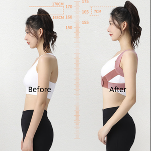 Corrector de postura para mujer, soporte ajustable para la parte superior de la espalda, enderezador de soporte de espalda transpirable - Product Image 5