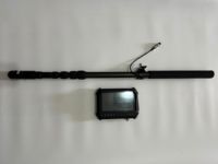Caméra d'inspection télescopique industrielle avec caméra de 40 mm, rotation panoramique et inclinaison à 360 degrés, longueur de test de 3,5 m, écran de 4,5 pouces