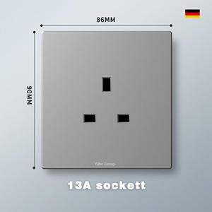 Panel de Interruptores Eléctricos Táctiles de Alta Calidad, 2 Tomas de Corriente, 1 Grupo, Resistente al Fuego, PC IP20, 2 Puertos USB-A y 2 Puertos USB-C - Product Image 2