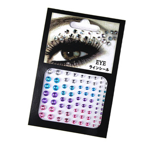 Moda cristal ojo cuerpo cara joyas pegatinas <span class=keywords><strong>3D</strong></span> ceja diamante maquillaje cristal tatuaje ojos pegatinas - Product Image 1