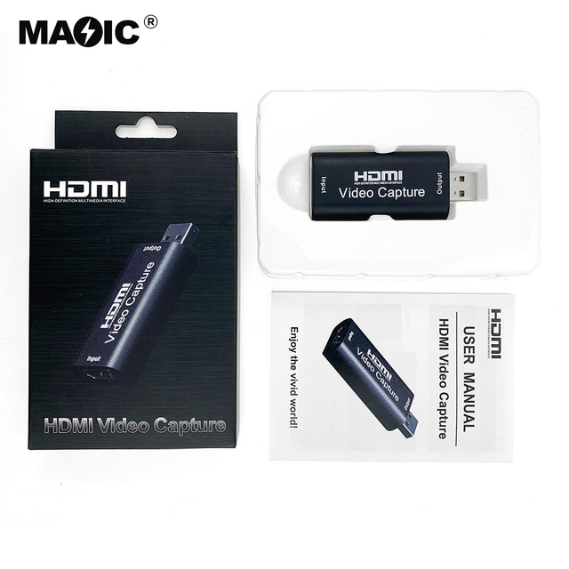 Wholesale Full HD 1080p 30fps USB 2.0 HDMI Video Capture Card with Metal Shell for Streaming Live Broadcasting Teaching