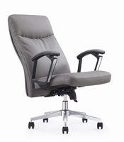 Chaise de bureau professionnelle de luxe, confortable, pivotante, inclinable, réglable, avec siège en cuir synthétique moelleux