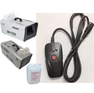 เครื่องทำเกล็ดหิมะโลหะสีขาว DJS Professional กำลังไฟ 1500 วัตต์ พร้อมระบบควบคุมแบบใช้สายและรีโมท ความจุ 5-10 กิโลกรัม สำหรับการใช้งานในเกม - Product Image 1