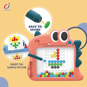 Pizarra Magnética de Dibujo con Cuentas de Dinosaurio Chengji Stationery, Arte de Puntos, Juguete Educativo para Niños, Tablero de Dibujo con Cuentas Magnéticas - Product Image 2