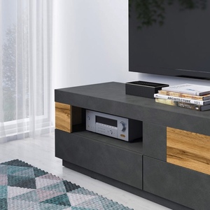 Новый дизайн <span class=keywords><strong>85</strong></span> дюймов luxurymodern для шкафа под ТВ черный стол ТВ приставка подставка деревянная с местом для хранения - Product Image 4