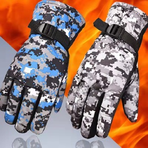Gants de camouflage pour hommes, gants chauds antidérapants pour le cyclisme en plein air et la moto en hiver - Product Image 5