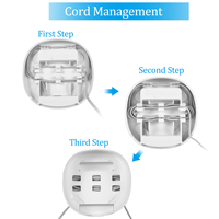 Soporte de Pared para Sistema WiFi Mesh TP-Link Deco M4/E4/S4/S7/P9, Organizador Electrónico, Paquete de 3, Blanco, ABS Resistente