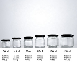 Kích Thước Khác Nhau Vòng Nhỏ Mật Ong Lọ 30Ml 40Ml 60Ml 80Ml 120Ml 150Ml Mật Ong Dưa Chua Lọ Thủy Tinh Với Twist Off Cap - Product Image 2