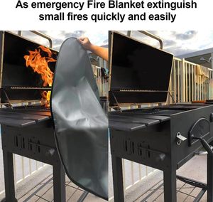 Tapis de protection imperméable pour brasero, anti-déversement d'huile, résistant au feu, pour terrasse en béton ou en bois - Vente en gros - Product Image 5