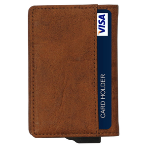 Short <b>Slim</b> Aluminum Wallet Money Clip Open Closure Business <b>Card</b> <b>Holder</b> Nylon Lining Anti-Theft RFID Blocking Pop Credit <b>Card</b> - Product Image 5