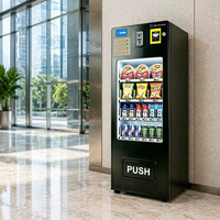 Distributeur automatique de collations et de boissons RUNYANG personnalisé et économique avec monnayeur pour aliments et boissons