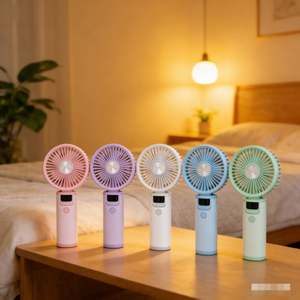 Nuevo Ventilador Digital de Alta Velocidad de Alta Calidad, Versión Normal, con Pantalla Digital, 10 Velocidades, 1200mAh - Product Image 4