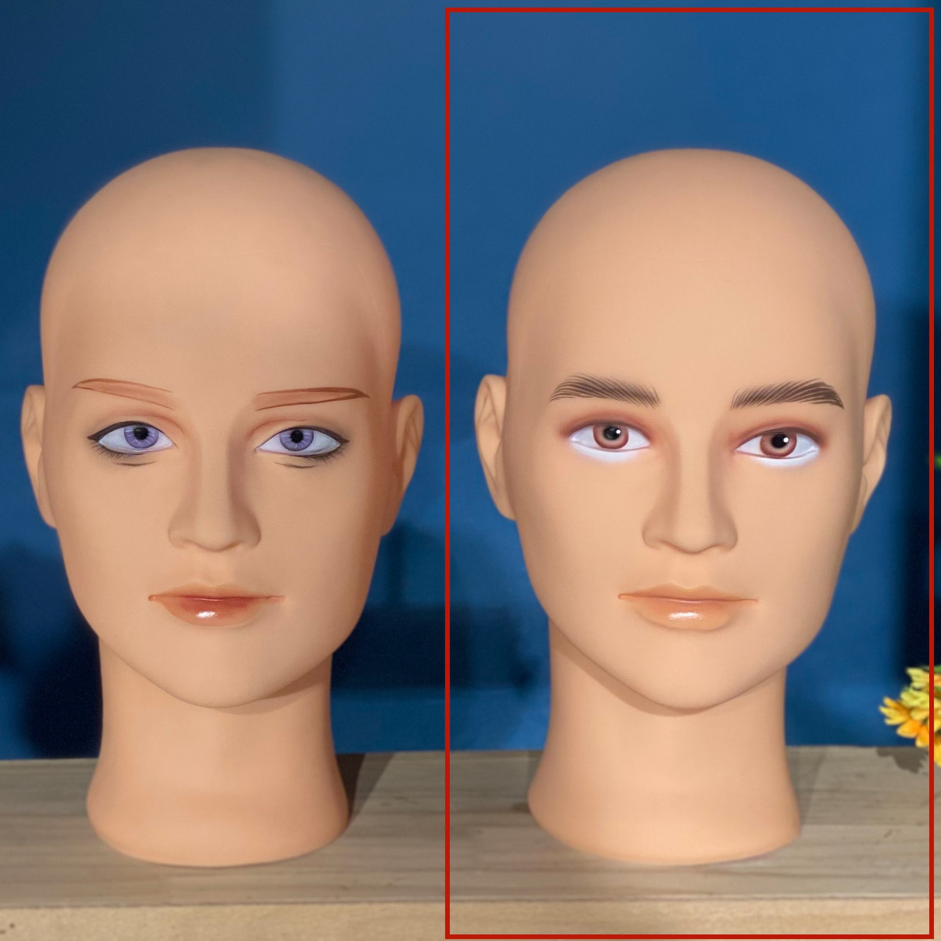 Tête chauve masculine 03