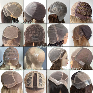 Parrucca da <span class=keywords><strong>donna</strong></span> con parte superiore in pizzo, stile kosher ebraico, <span class=keywords><strong>capelli</strong></span> europei biondi con riflessi, in pizzo svizzero, dall'aspetto naturale - Product Image 6