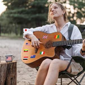 Países banderas pegatinas vinilo impermeable Calcomanía para viaje pasaporte equipaje aula decoración Copa Mundial Juegos Olímpicos A4 7 paquetes - Product Image 4