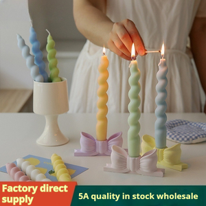 Velas Aromáticas Creativas Hechas a Mano al por Mayor, con Forma <span class=keywords><strong>de</strong></span> Espiral Larga, Velas Perfumadas Decorativas para el Hogar - Product Image 2