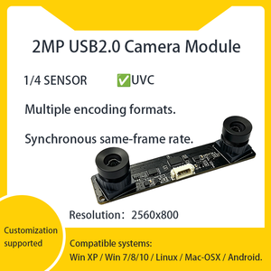 โมดูลกล้อง UVC แบบเสียบใช้งานได้ทันที 2MP 60fps USB2.0 ขนาด 1/4 นิ้ว CMOS 70 ° ฟิลเตอร์อินฟราเรด FOV 650nm สำหรับระบบจดจำแบบฝังตัวในอุตสาหกรรม - Product Image 1