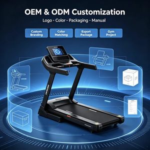 Cinta de correr comercial con pantalla táctil de 32 pulgadas, inclinación automática, equipo de fitness para gimnasio, venta al por mayor OEM - Product Image 3