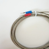 Termopar con resorte de compresión, sonda de temperatura tipo K, sensor de temperatura