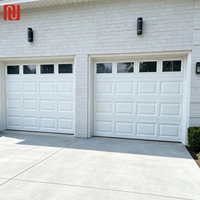 Porte de garage sectionnelle automatique électrique en acier durable de luxe Hengjie, résistante au vent et aux intempéries, fabricant et fournisseur