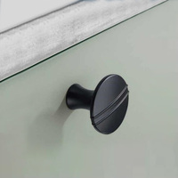 Poignée de poignée de tiroir d'armoire en métal noir poignée de matériel de haute qualité pour armoire de cuisine